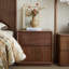 Table de chevet simple en noyer noir