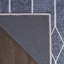 8' X 10' Blue And Ivory Geometric Power Loom Washable Area Rug-209384826