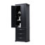 Grande armoire de rangement avec trois tiroirs pour salle de bain / bureau, noir-358260431