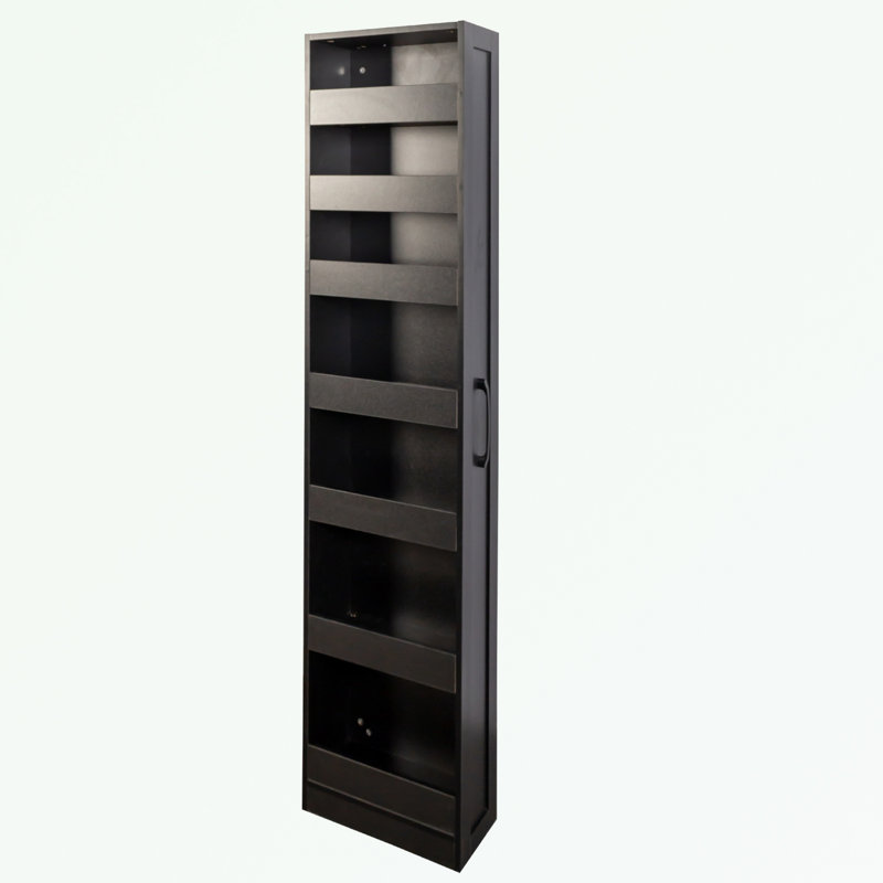 Garde-manger étroit avec tablette ouverte, Black