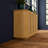 64-Inch Wave Shaped Sideboard With Rattan Doors-335073703