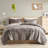 Grey Shaggy Long Fur Comforter - Full/Queen, , Warm Full/Queen & Soft