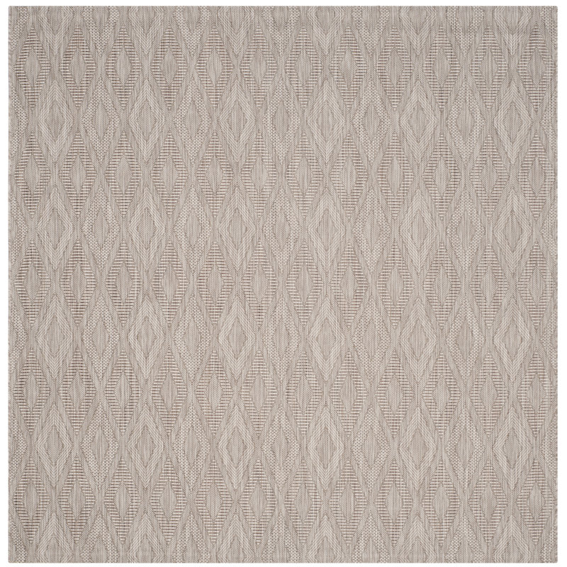 Tapis intérieur / extérieur beige Davy, Carré 4 pi