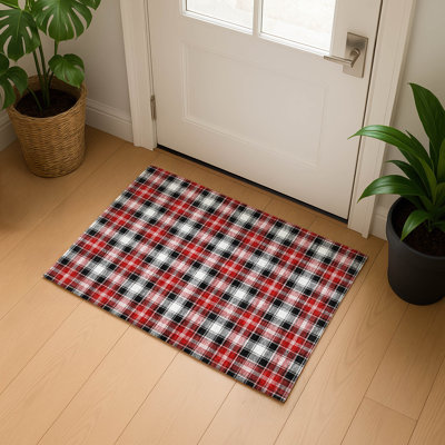 Tapis écossais de qualité supérieure lavable à la machine AMF1817