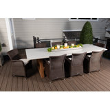Bayridge Outdoor 9 - Piece Dining Set with Cushions