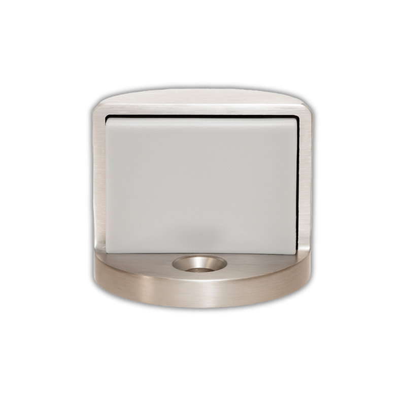 Universal Wall Mounted Door Stop in Brushed Chrome and Satin Nickel , Brushed Chrome