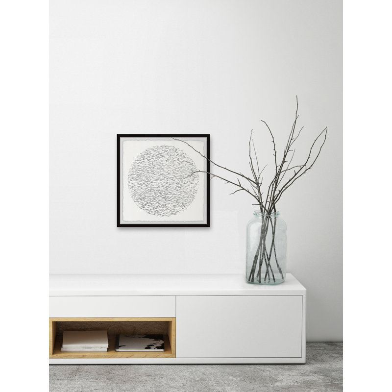 " Static Black " by Marmont Hill, 12" H x 12" W x 1.5" D