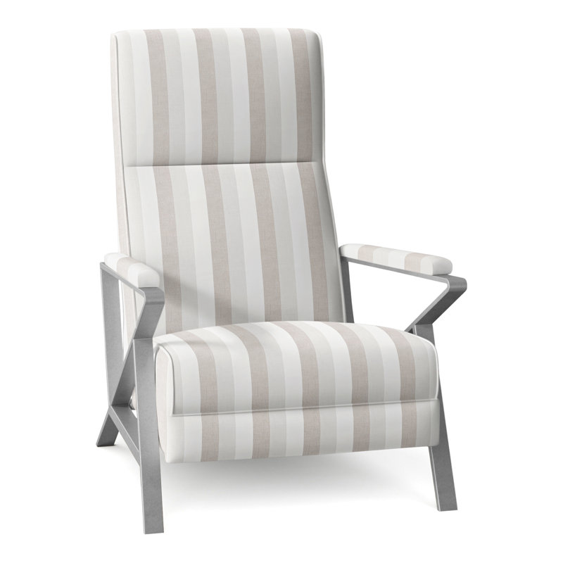 Infinity Recliner, Brushed Nickel, Perigold Direction Linen