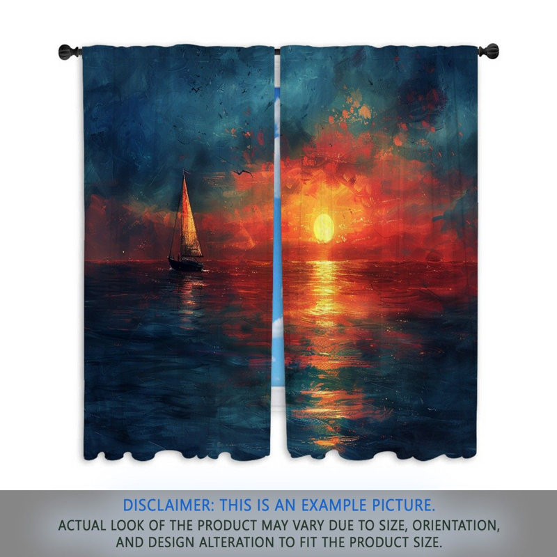 Paire de rideaux obscurcissant en polyester Aimsley, L 20 po x L 82 po