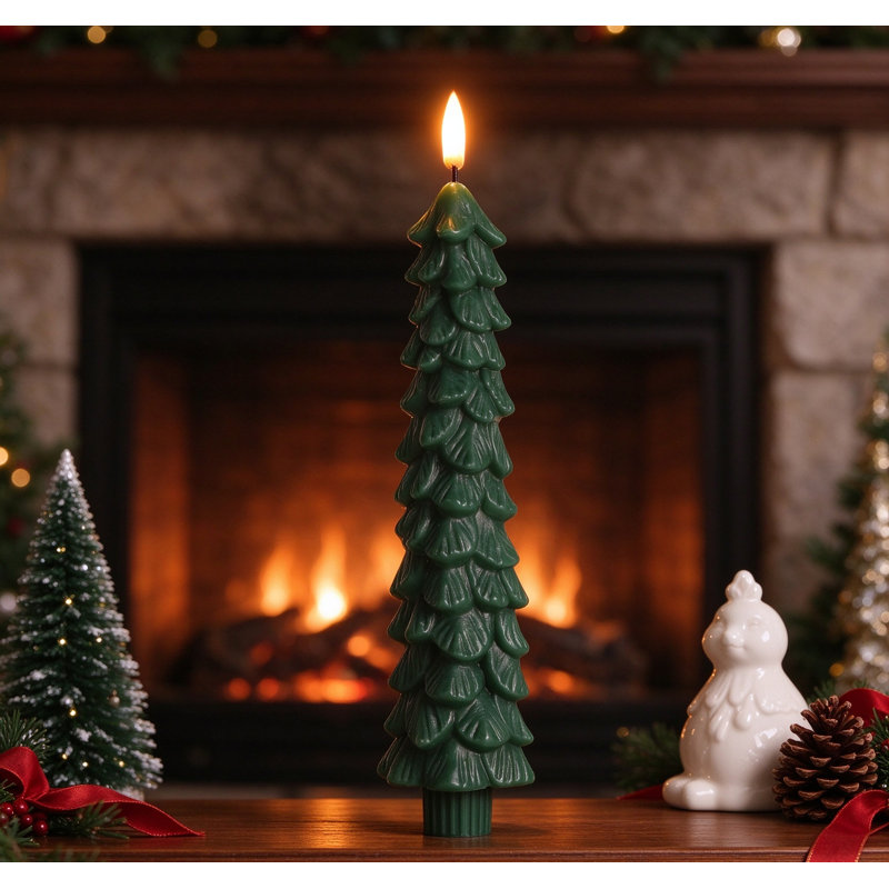 Bougies DEL sans flamme pour arbre de Noël, bougies à piles en cire véritable avec télécommande