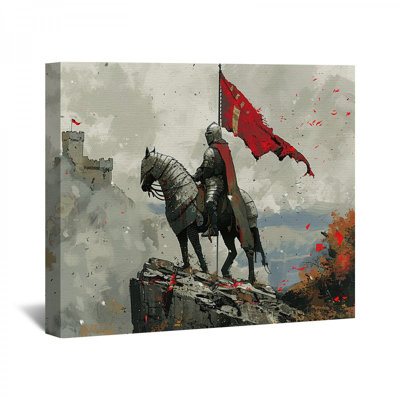 "Chevalier médiéval" sur toile