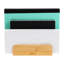  Trieur de courrier à 3 niveaux, organisateur de bureau, organisateur de courrier, moderne, bureau, bambou, L 6,75 po x l 4 po x H 4,25 po, brun