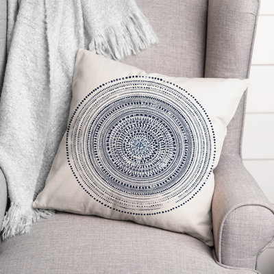 Circle Geometric Outdoor Throw Pillow