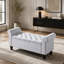 Banc de rangement rembourré de 47 pouces avec accoudoirs roulés et charnière de sécurité-1686559657-1686559662