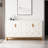 Zug White and Gold Sideboard Buffet Cabinet