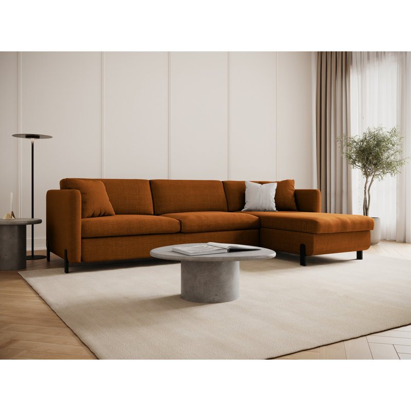 Bejna 3 Seater Sofa Bed, Right Hand Facing, Brick, 80cm H x 280cm W x 170cm D