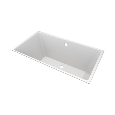 57.5'' x 34.5'' Undermount Soaking Acrylic Bathtub