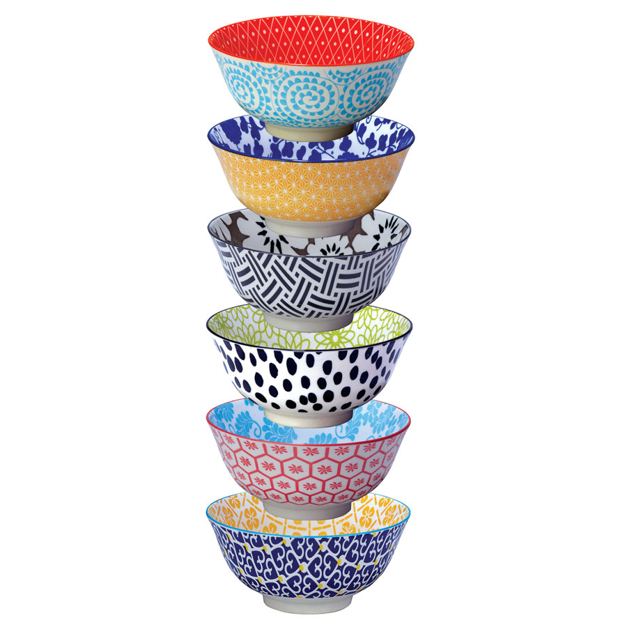 Certified International Chelsea Set of 6 Bowls, 6.25"