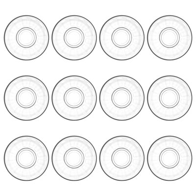 LAV - Klasik Dimpled Glass Tea Cup Saucers - 10cm