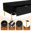 Table basse Mid-Century moderne avec tiroirs doubles