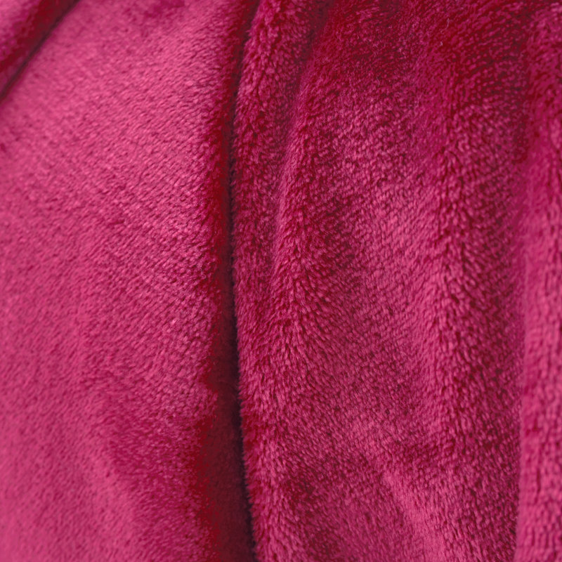 Raschel Velvet Touch Blanket Throw, Hot Pink, 130cm W x170cm D