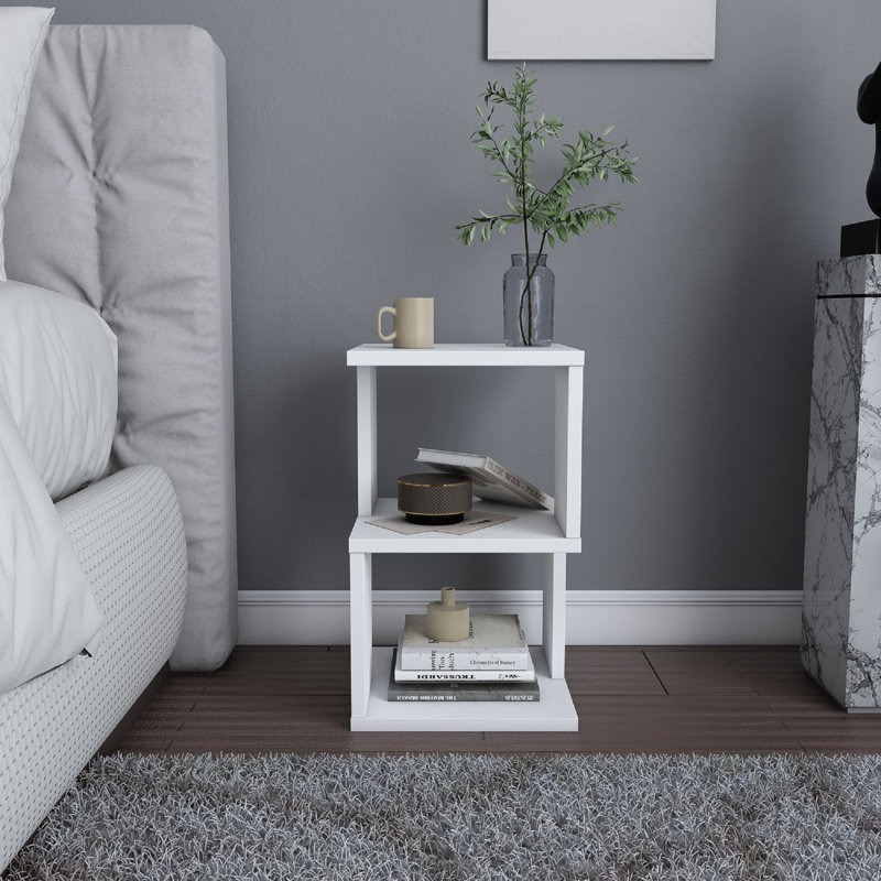 Table de chevet ergonomique Carter, Blanc
