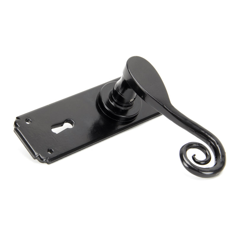 Monkeytail Lock Door Handle, Black