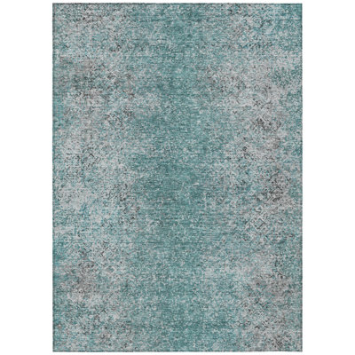 Cederick Washable Abstract Indoor / Outdoor Rug