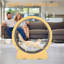 Roue d'exercice moderne en bois pour chat, 46 po