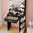 Manufactured Wood Makeup Vanity with LED Mirror and Storage Shelves -1568774956
