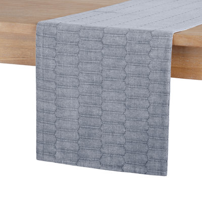 Martha Stewart Honeycomb Modern Farmhouse Table Runner