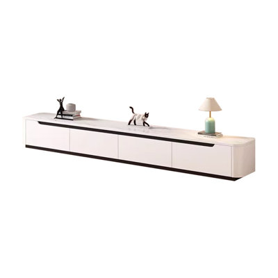 Meuble télé beige en bois manufacturé