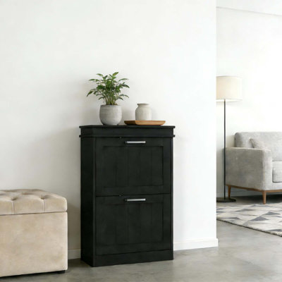 Slim Hallway Shoe Storage Cabinet with Adjustable Drawers