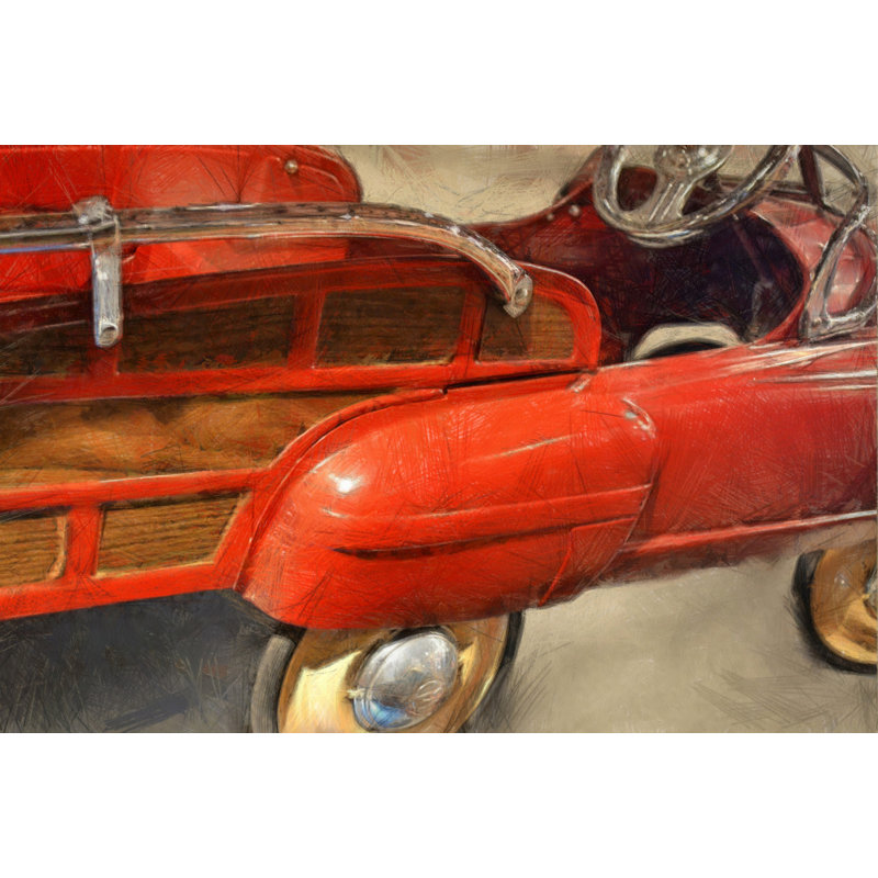 Voiture à pédales Eilbertus par Michelle Calkins, H 8 po x l 12 po