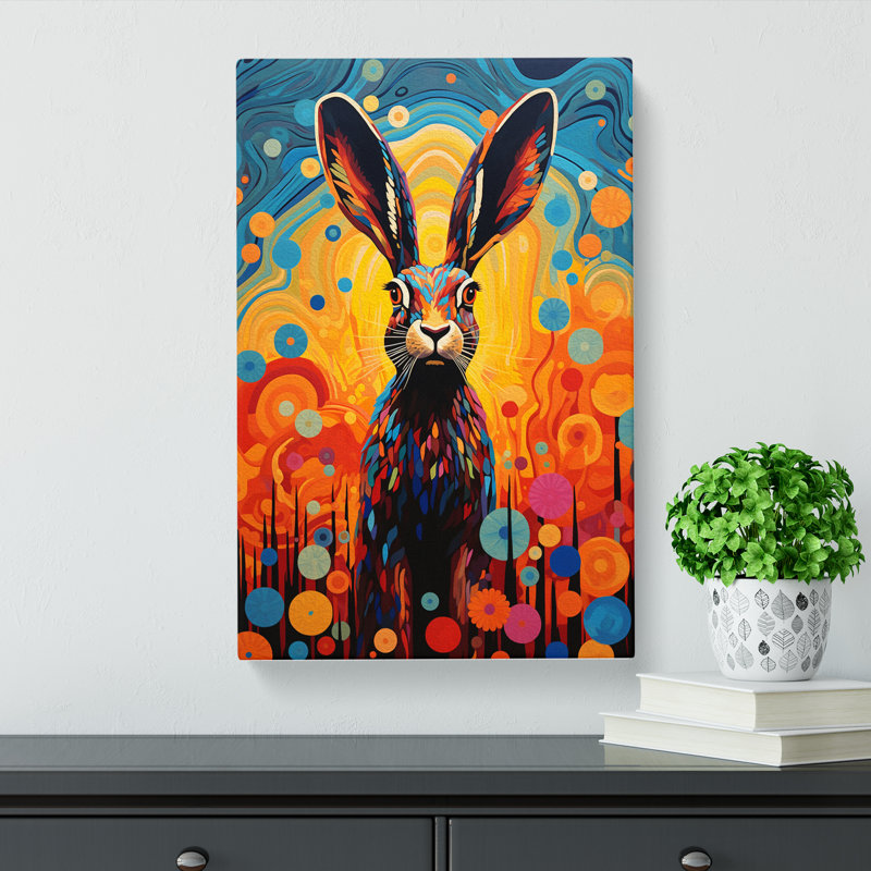 Hare Colour Field - Print, 60cm H x 40cm W x 3cm D