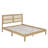 Queen-Size Bed Featuring A Rattan Headboard-944338584