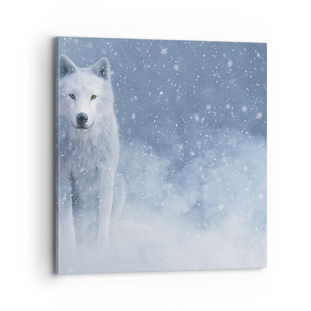 Leinwandbild White Wolf Snow