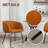 Damle 19.49'' H Upholstered Metal Armchair-570395715