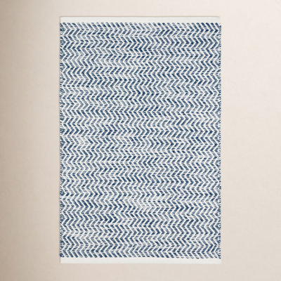 Coastal Blue Handwoven Indoor/Outdoor Rug