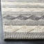 Tapis en laine / coton tissé à la main jacquard en ivoire / gris jacques-639923808