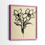 Encre florale I-Premium, impression encadrée - prête à être accrochée - aucun clou requis - aucun clou requis-333759862-333759869