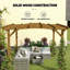 Pergola arquée, treillis de jardin pour l'extérieur