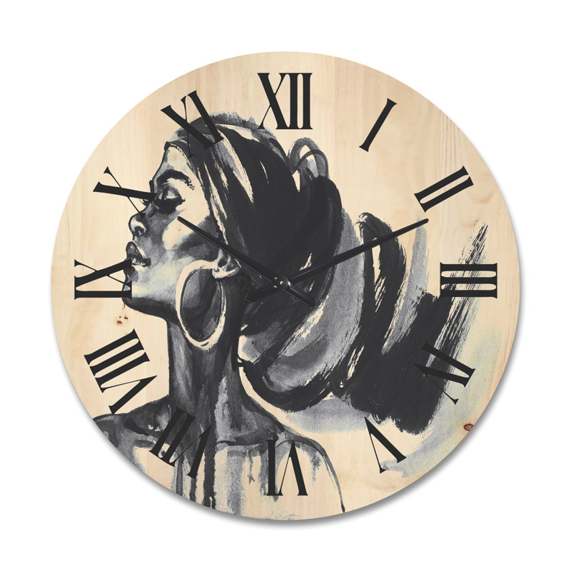 Horloge murale en bois, Grand