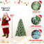 Arbre de Noël 9 pi avec 122 pommes de pin - 2518 pointes, branches mixtes en PVC et aiguilles dures, structure à charnières pour une installation facile, support en métal robuste - arbre de Noël réaliste-122111472