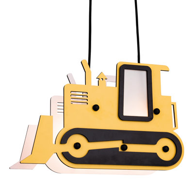 Zamarripa 2 - Light Yellow/White/Black Unique/Statement Pendant