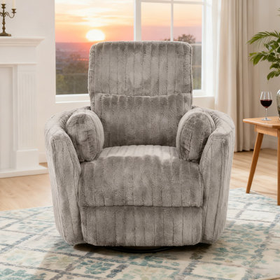 Fauteuil inclinable électrique surdimensionné de 39 po de largeur avec 2 coussins, ports inclinables électriques USB, fauteuil confortable pour le salon de la chambre à coucher