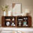 Sideboard Storage Cabinet TV Stand with wave pattern Buffet Cabinet Wooden-1340067774
