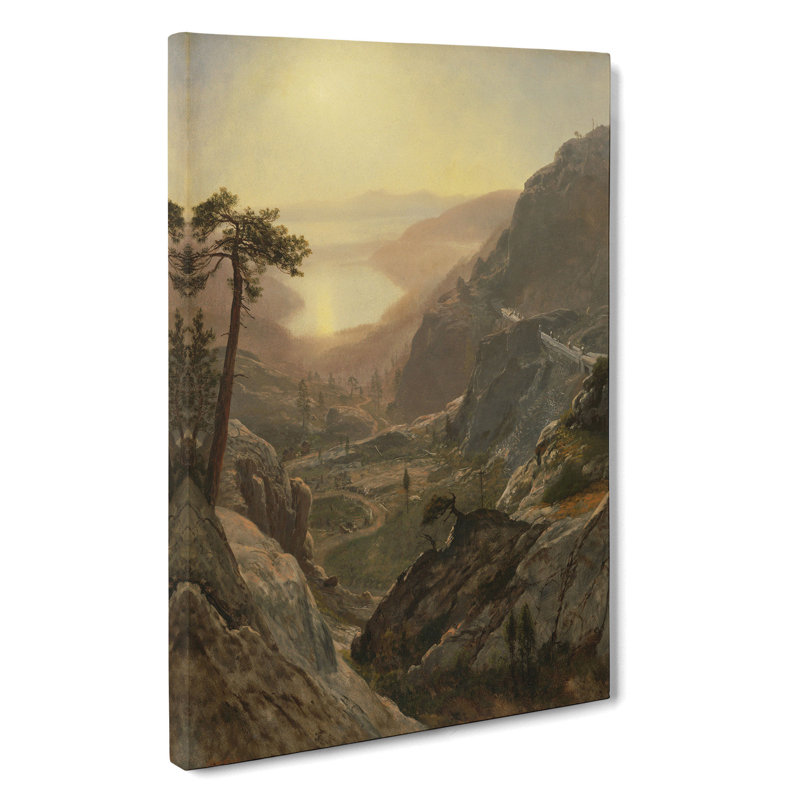 View Of Donner Lake by Albert Bierstadt - Print, 50cm H x 35cm W x 3cm D, Wrapped Canvas