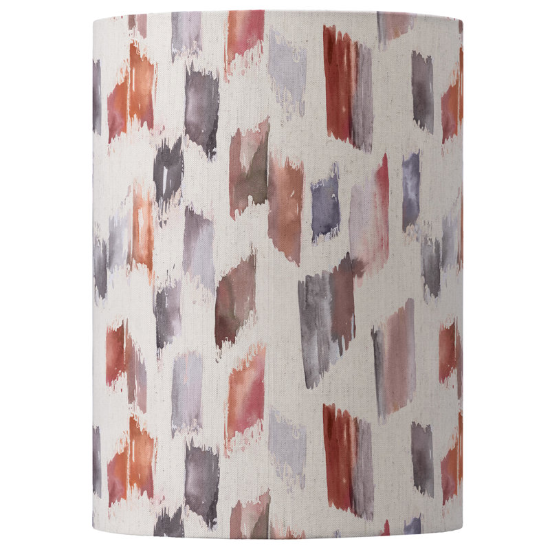 Cotton Round Lamp Shade ( No Direct Attachment Method ), Orange, 30cm H x 21cm W x 21cm D