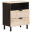 50cm W Solid Wood Bedside Table-1855759926